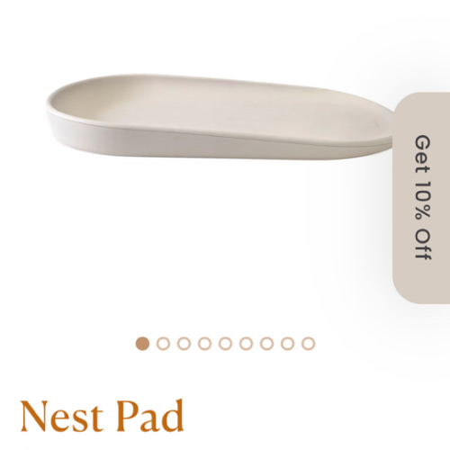 Premium PU Foam Comfort Change Pad | Turtle Dove