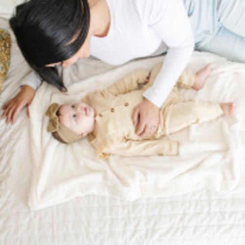 Saranoni Lush Receiving Blanket - Natural