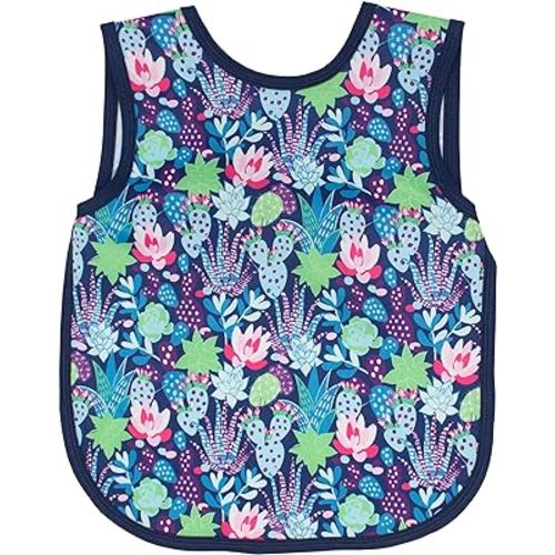 BapronBaby Floral/Nature Bapron - No Neck Tie Safer Bib - Baby & Toddler - Soft Waterproof - PVC, BPA & Phthalate Free - 6m+