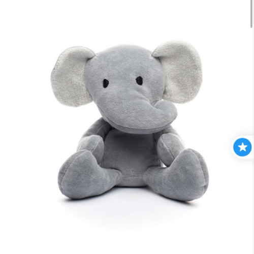 Organic Elephant 12” | Elephant Stuffed Animal | Grey Plush Elephant – Bears for Humanity
