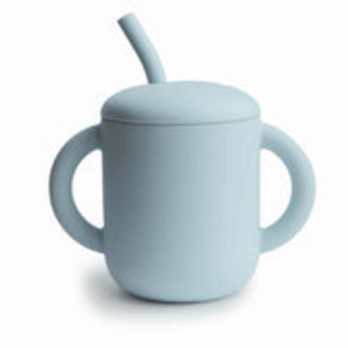 Mushie Baby Silicone Training Cup + Straw