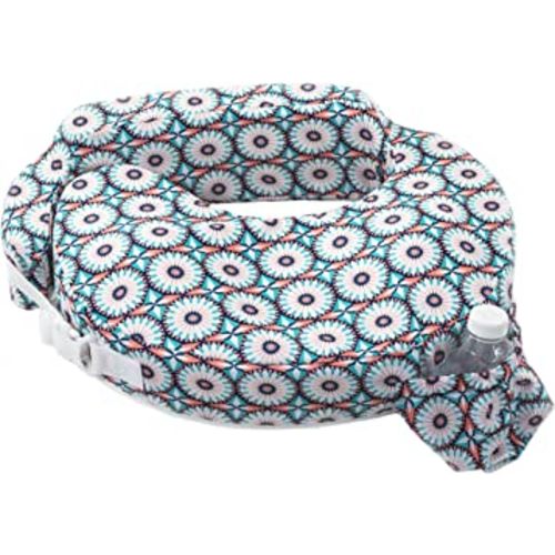 My Brest Friend Original Nursing Pillow Enhanced Ergonomics Essential Breastfeeding Pillow Support For Mom & Baby W/ Convenient Side Pocket, Double Straps & Slipcover, Coral