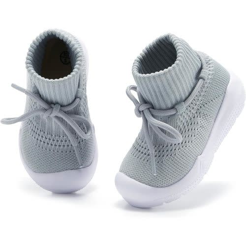 MORENDL Baby Sock Shoes Toddler Sneakers Infant Tennis Slip On Walking Shoes Boys & Girls Non-Slip Slippers