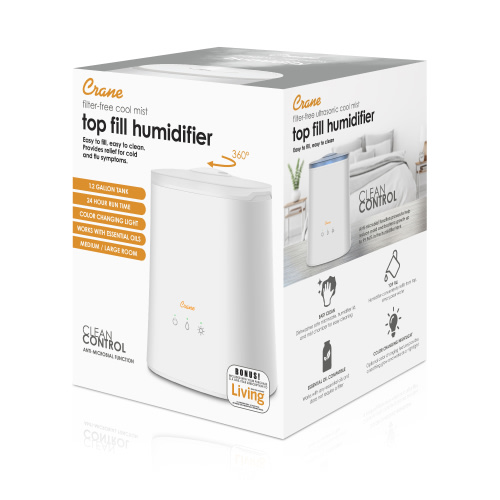Cool Mist Top Fill Humidifier & Aroma Diffuser | Crane USA - Crane USA
