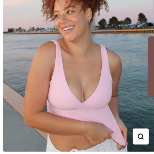 Natrelax® Crossover Nursing Crop Tank Top