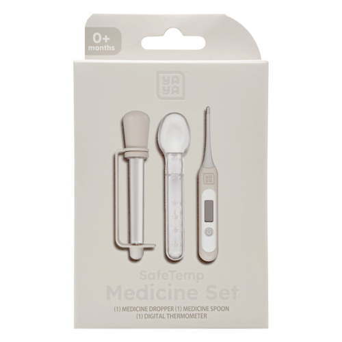 YAYA Safe Temp Baby Medicine Set, Includes Digital Thermometer, Medicine Dropper, Medicine Spoon