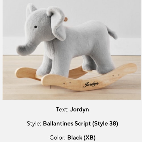 Elephant Critter Plush Nursery Rocker | Pottery Barn Kids
