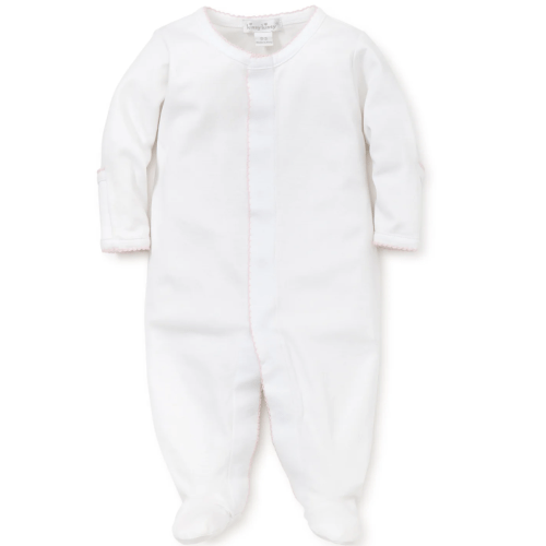 White/Pink Kissy Basics Footie