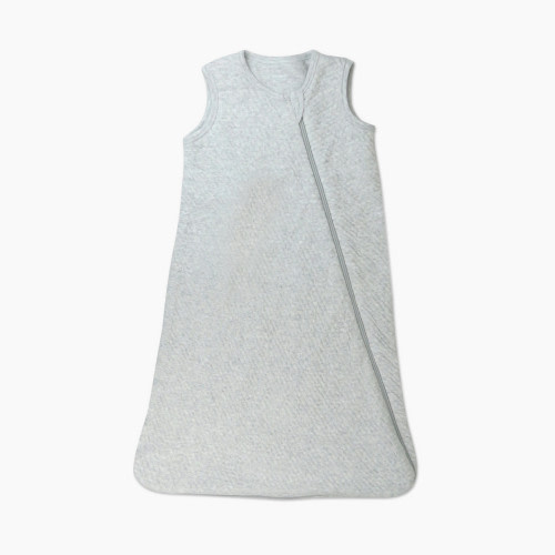Honest Baby Clothing Organic Cotton Matelasse Wearable Blanket - Light Gray Heather, Small