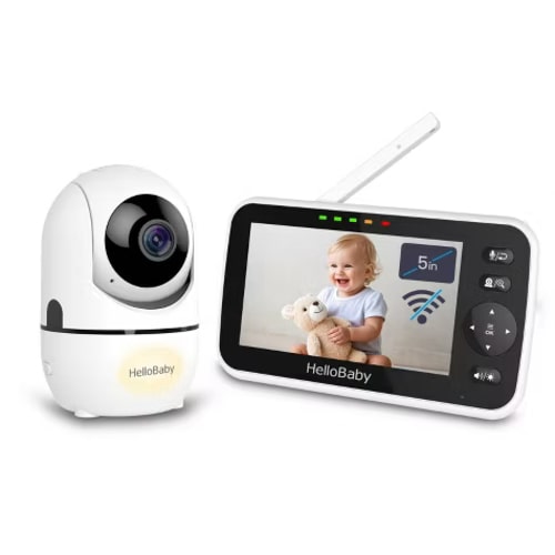 HelloBaby BBM838 Baby Monitor, No WiFi,Two-Way Talk, 4000mAh Battery,