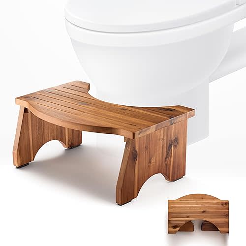HOLANA Foldable Toilet Stool for Bathroom - 7.2"