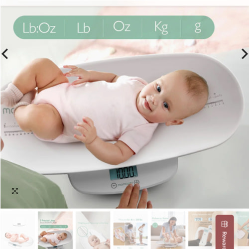 Momcozy Multi-Function Baby Scale - Weight & Height Measurement