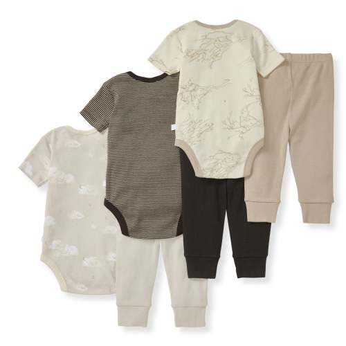 Swaying Branches Organic Short Sleeve Bodysuit & Pant Set 3 Pack – Burt's Bees Baby