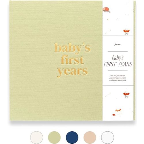Lamare Baby First Year Book – Baby Memory Book for Girls & Boys - Baby Milestone Book from Pregnancy to Childhood – Cute Baby Book Keepsake Gift