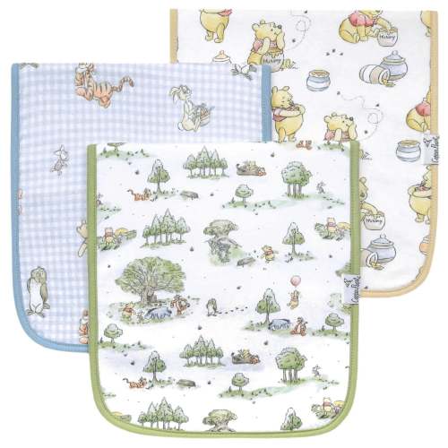 Hundred Acre Wood Burp Cloth Set (3-Pack) | Copper Pearl