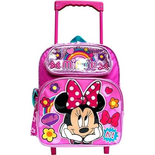 Pod Minnie Mouse 12" Toddler Rolling Backpack Girls Book Bag