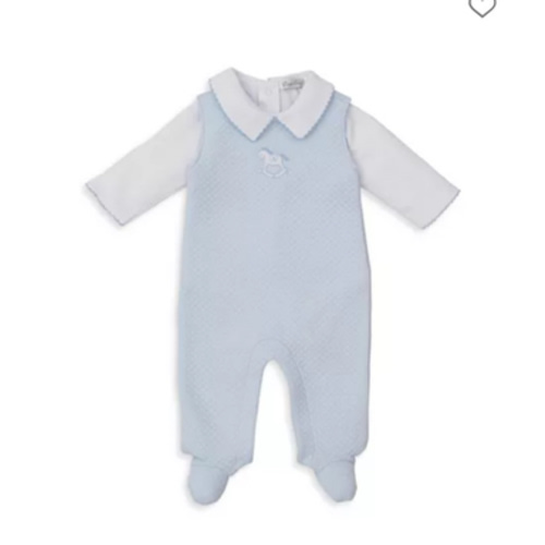 Boys' Shirt & Jacquard Overalls Set - Baby