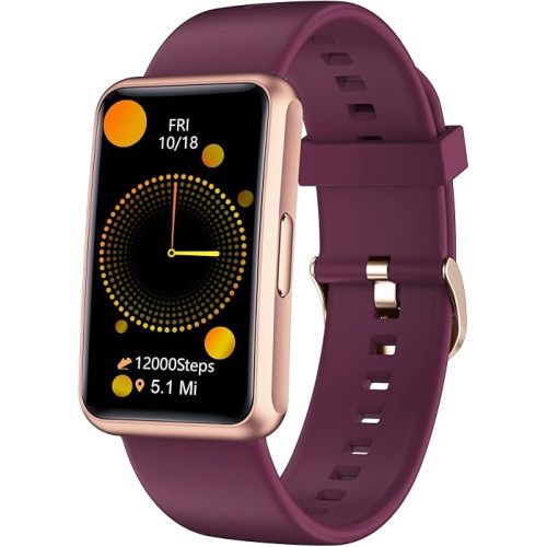 Fitness Tracker No Bluetooth No APP/Phone Required, Fitness Watch IP68 Waterproof with Steps Counter Sleep Tracker Alarm Clocks Stopwatch for Men Women Parents (Purple)