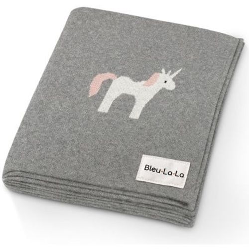 Bleu La La 100% Luxury Cotton Soft Knit Swaddle Baby Blanket for Blanket for Newborns and Infants Boys and Girls - Mushroom - Taupe