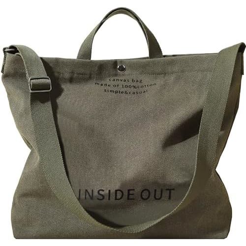 Large Tote Bag for Women, Canvas Bag Women Gift, Fashion Crossbody 16oz 100% Cotton Bag, Large Capacity Shoulder Bag