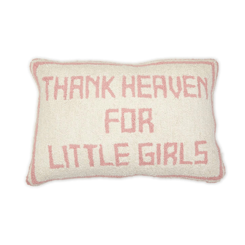 Two's Company - Thank Heaven for Little Girls Punch Embroidery Decorat - Default Title - Sweet E's Children's Boutique
