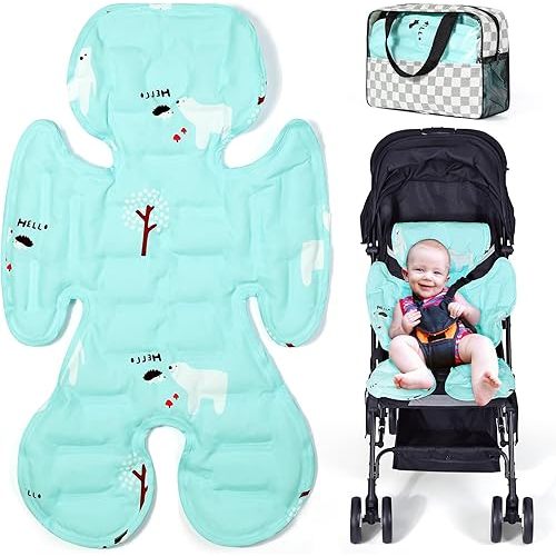 Orzbow Universal Stroller Cooling Pad, Double Sided Car Seat Cooler Liner, Gel Baby Cooling Pad Cushion for Strollers, Car Seats, High Chair, Swing, Cribs, Keep Baby Cool in Summer