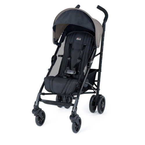 Chicco Liteway® Stroller, Compact Fold Lightweight Aluminum Frame Umbrella Baby Stroller, for Use with Babies and Toddlers up to 40 lbs. | Dune/Brown