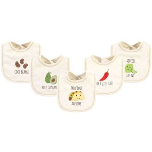 Touched By Nature Baby Organic Cotton Bibs 5pk, Taco, One Size