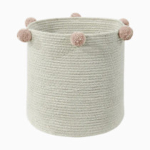 Lorena Canals Cotton Bubbly Basket - Natural/Blush