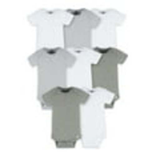 Onesies Brand Gender Neutral Short Sleeve Bodysuits, 8-Pack, Sizes Newborn - 12 Months