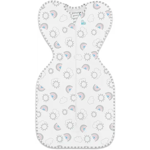 Love to Dream Swaddle UP, Baby Sleep Sack, Self-Soothing Swaddles for Newborns, Get Longer Sleep, Snug Fit Helps Calm Startle Reflex, New Born Essentials for Baby, 8-13lb, Rainbow