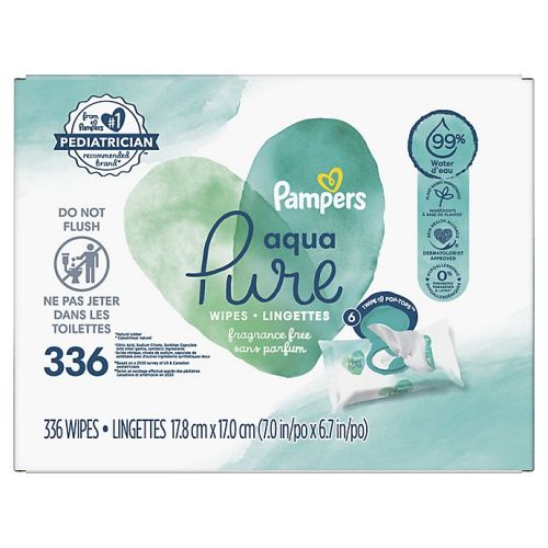 Pampers® 336-Count Aqua Pure Baby WipesPampers® 336-Count Aqua Pure Baby Wipes