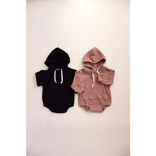 Hoodie Waffle Bubble Onesie