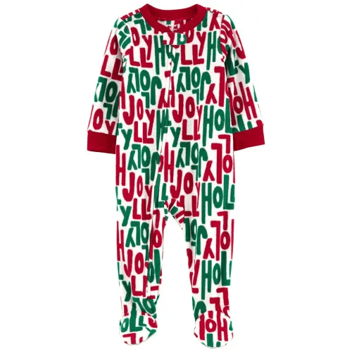 Baby 1-Piece Holly Jolly Fleece Footie Pajamas - Carter's | Carter's