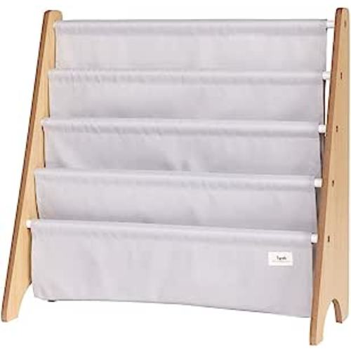 Amazon.com: 3 Sprouts Recycled Fabric Kids Book Rack Storage Bookshelf Organizer in Light Gray for Ages 3+ : Home & Kitchen