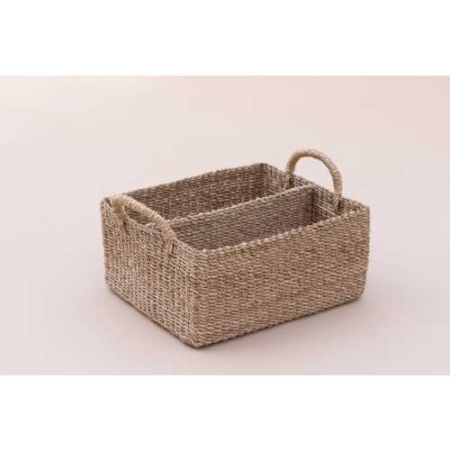 Diaper caddy organizer for nursery room or bathroom storage - sustainable gift for home - changing table organizer - woven nappy caddy