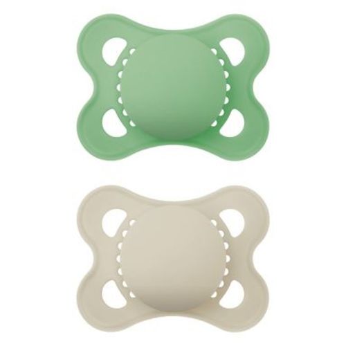 MAM Matte Original Unprinted Pacifier 0-6 Months - Unisex - 2pc
