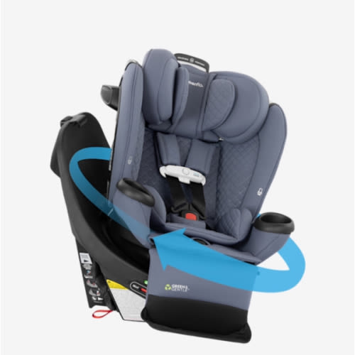 Evenflo Revolve360 Extend All-in-One Rotating Car Seat with Green & Gentle Fabric - Evenflo® Official Site – Evenflo® Company, Inc