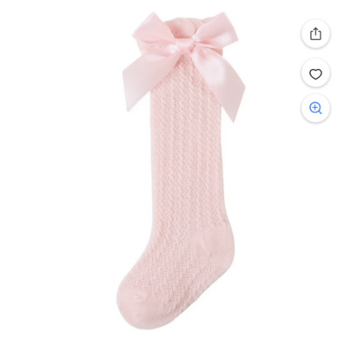 Baby Sweetie Girls Knee High Socks Newborn Infants Soft Thin Mesh Combed Cotton Warm Stocking