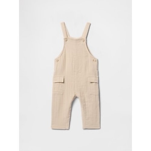 Baby Crinkle Gauze Overalls | Gap