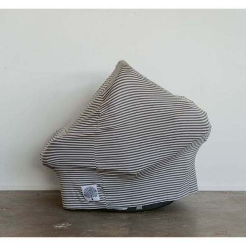 Multi-Use Cover, Pewter Stripe - Parker Baby Co. | Maisonette