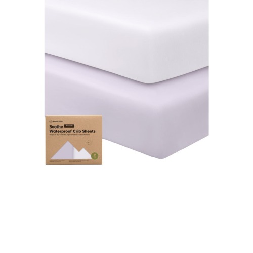 2-Pack Soothe [Protect+] Waterproof Crib Sheets
