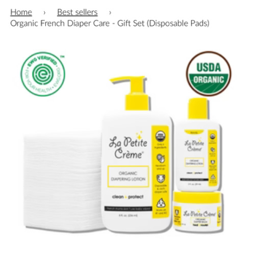 La Petite Creme - Organic Starter Bundle (Disposable Pads)