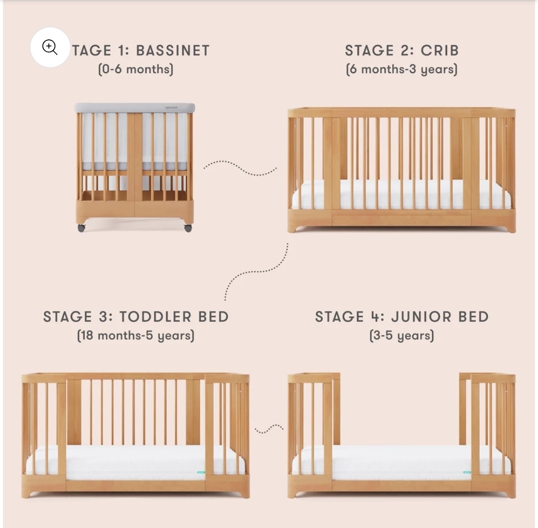 Newton Nest Convertible Crib - Natural | Sandstone