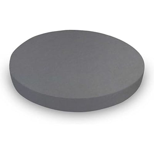 SheetWorld Baby Fitted Round Crib Sheet, 100% Cotton Jersey Hypoallergenic Sheet, Unisex Boy Girl, 42 x 42 inches, Dark Grey, Made in USA