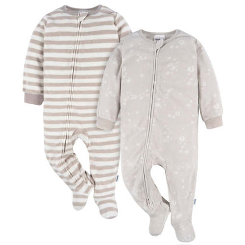 2-Pack Baby & Toddler Neutral Stars Fleece Pajamas – Gerber Childrenswear