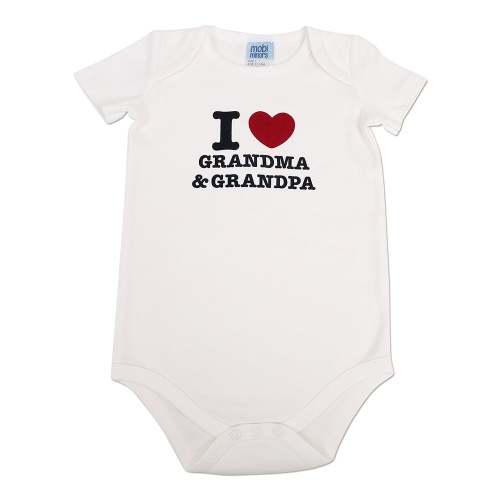 Mobi Minors Short Sleeve Bodysuit I Love Grandma Grand