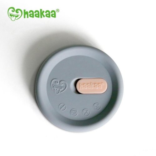 Haakaa Silicone Pump Lid-Grey | Snuggle Bugz