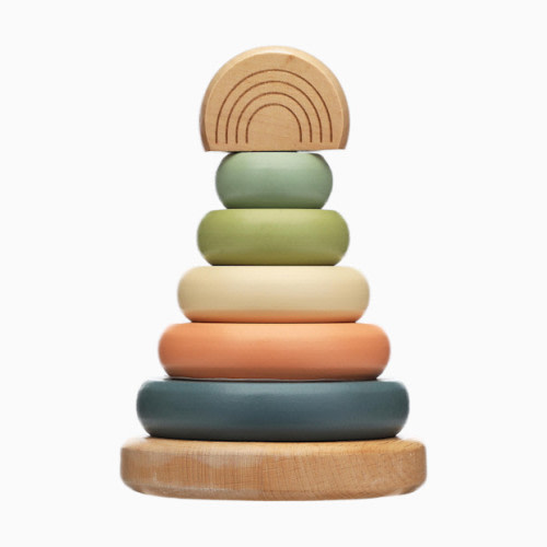 Pearhead Wooden Stacking Toy Tower