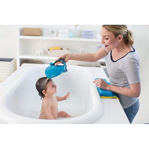 Skip Hop Moby Bath Rinse Cup: Tear-free Waterfall Rinser, Blue